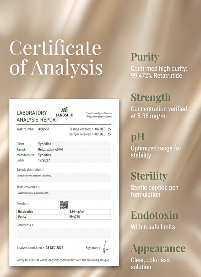 Certificate of Analysis - Synedica Retatrutide